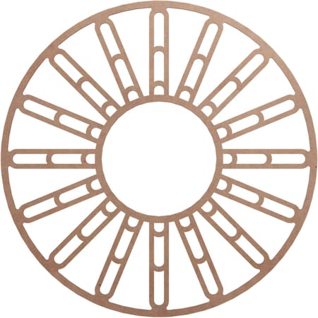 Ekena Millwork Hale Wood Fretwork Pierced Ceiling Medallion, Wood (Paint Grade), 38"OD x 13 3/4"ID x 3/8"T CMWP38X38X0375HHMF